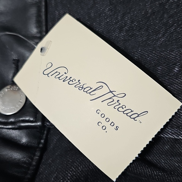 Universal Thread Black Midrise 80s High Waist Slim Jeans Size 17R New - Picture 4 of 6